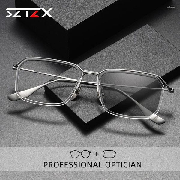 Sonnenbrille SZTZX Luxus pochromes Lesebrillen Ultraleiche Antiblau -Licht Myopie Rezept Klassische optische Brille Rahmen