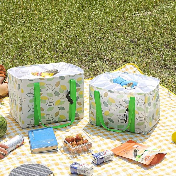 Borse portaoggetti Borsa da picnic per esterni di grande capacità Borsa per il pranzo isolata per alimenti di alta qualità