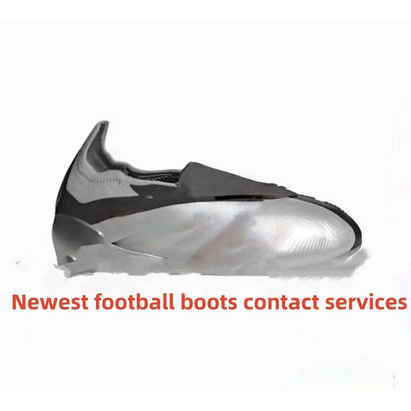 2024 Fußballschuhe Schuhe Stollen Fußballschuhe Geschenk mit Box Socken Geschenktüte Accuracy+ Elite Tongue BOOTS Metal Spikes Mens LACELESS Soft