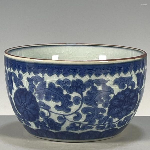 Vasos a sala de estar vaso exibição porcelana todos os tesouros azul e branco flor padrão xícara de chá coleção antiga