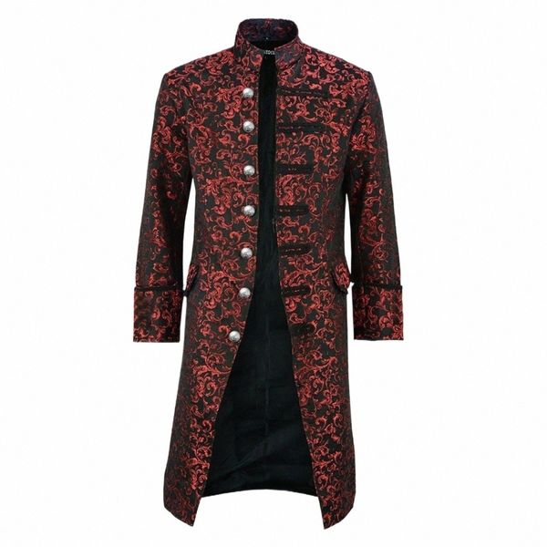 Готический новый мужской винтажный фрак, куртка в готическом стиле, стимпанк, куртка с рукавами Lg, викторианская куртка Dr, Halen, повседневная куртка, 14s2 #