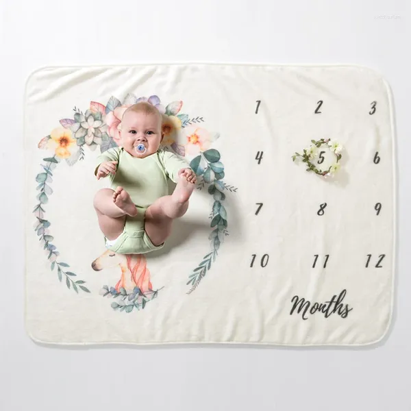 Одеяла для младенцев, детское одеяло, опора для поографии, тканевый фон-календарь, аксессуары для мальчиков и девочек 70 102 см