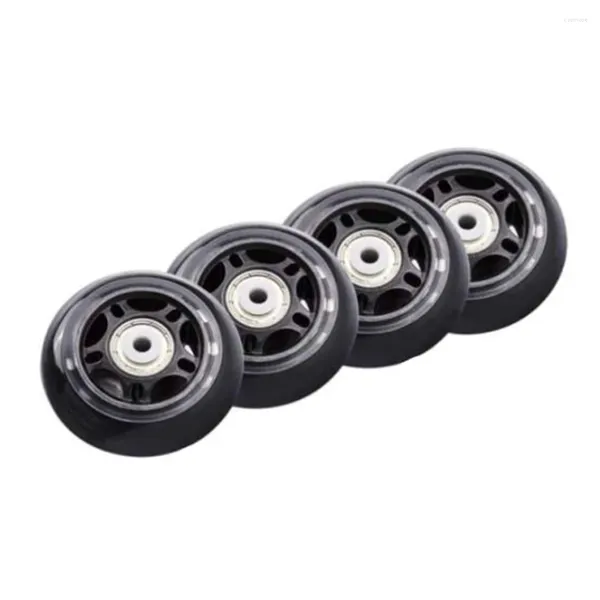 Duvar Saatleri 4 PCS Silindir Paten Fırlatılmayan Tekerlek Skate 70x24mm Yatak Aksesuarları kaymaz