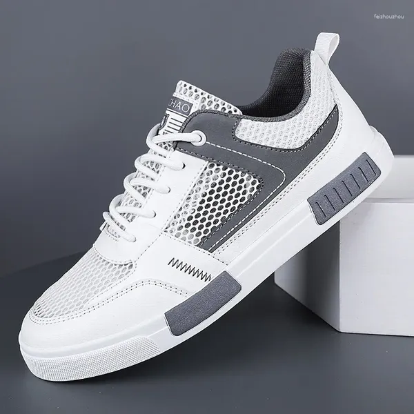 Sapatos casuais 2024 verão na moda respirável homens high end confortável masculino plataforma plana ao ar livre correndo homem tenis masculino