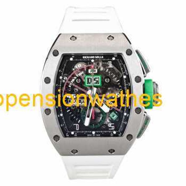 RM Armbanduhr Richardmills Luxusuhren RM11-01 Automatischer mechanischer Herren-Mancini-einzigartiger Ballspiel-Chronograph aus Titanmetall Set FNY0