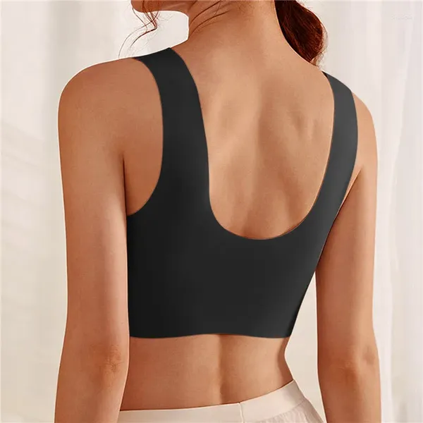 Reggiseni Top Senza Cuciture da Donna di Grandi Dimensioni Supporto Mostra Piccolo Comodo Senza Anello in Acciaio Yoga Fitness Gilet da Notte Intimo