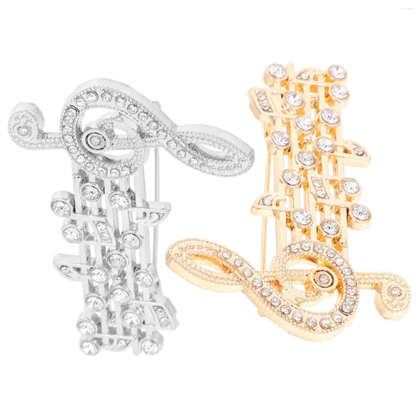 Broşlar 2 PCS GİTAR CAPO MÜZİK NOTU BROOCH TATİL Mücevherleri Kadınlar Gömlek Yaka Festivali Pimleri ve Bayan