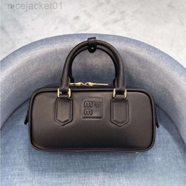 Designer Mius Muimui Bag Miaos neue kleine quadratische Tasche Bowling-Handtasche Mode vielseitige One-Shoulder-Crossbody-Tasche Boston Damentasche