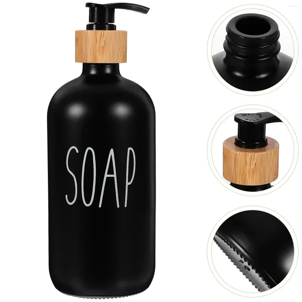 Dispenser di sapone liquido Shampoo da cucina in bottiglia Dispenser manuali per lozione da bagno Vetro manuale ricaricabile