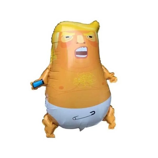 Andere Partyzubehör für Veranstaltungen, Ups, 44 x 58 cm, 23 Zoll, Angry Baby Trump-Luftballons, Cartoon-Aluminiumfolie, glänzend, Donald-Spielzeug, Pinata-Gag-Geschenke, I Dhlma