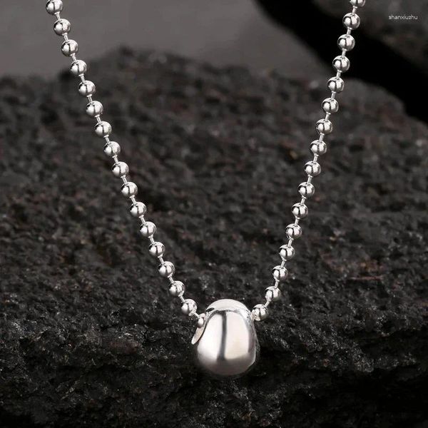 Catene Europee e Americane Personalizzate Design Semplice Senso Per Collana Con Pendente In Argento Sterling S925 Di Minoranza Femminile