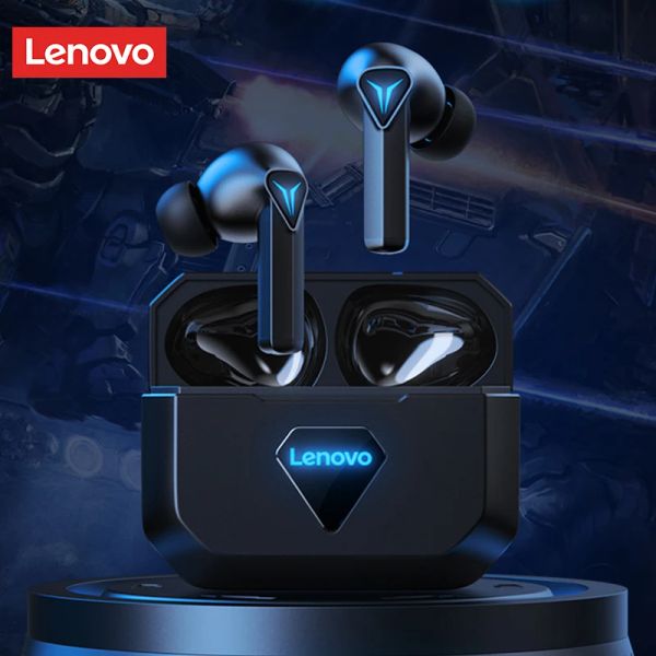 Kulaklıklar Orijinal Lenovo GM6 Bluetooth 5.0 kulaklıklar kablosuz kulaklıklar oyun akıllı uzaktan kumanda kulaklığı mikrofonlu düşük gecikme kulaklık