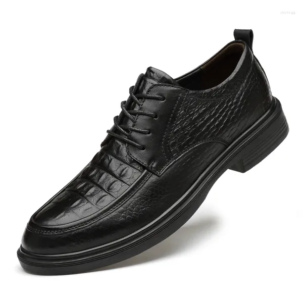 Casual Schuhe Männer Business Formale Echtes Leder Kleid Büro Männlichen Atmungsaktive Schuhe Große Größe 47