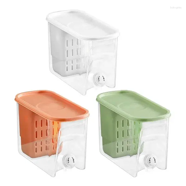 Dispensadores de bebidas de grande capacidade, 5,6l, armazenamento de cozinha, recipientes de suco, água fria, dispensador de geladeira para festas