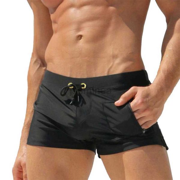 Herren-Bademode ALSOTO Sexy Man-Bademode Herren-Badeanzüge Badehose Sunga Hot Herren-Badehose Strandshorts Mayo Sunga Badeanzüge Gay Pouch 24327