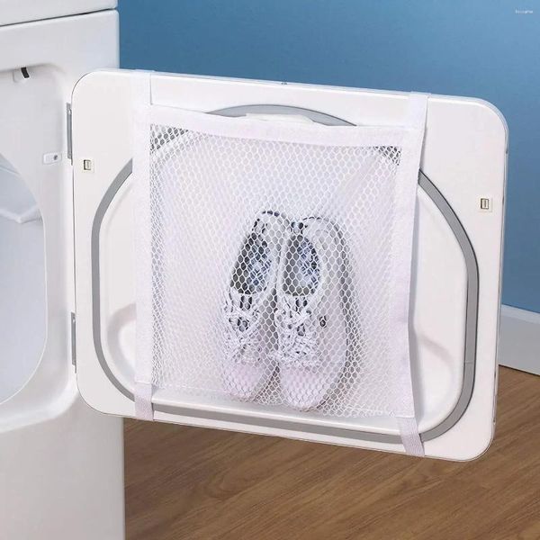 Sacos de lavanderia organizador elástico secador porta sapato net tiras tênis saco sapatos organização em casa armazenamento roupas femininas luxo moderno