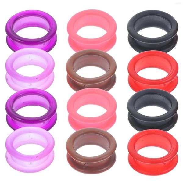 Vestuário para cães 12 PCS Anéis de silicone para tesouras dedo acessórios de cabeleireiro suprimentos para animais de estimação pequenos protetores de sílica gel aliciamento cães