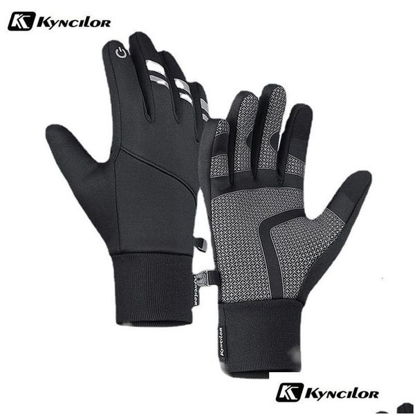 Guanti da sci invernali Handschoenen Uomo Donna Impermeabile Antivento Bici Mtb Termico Tocco caldo Antiscivolo Sport sulla neve 230909 Drop Delivery Ou Ote6Z