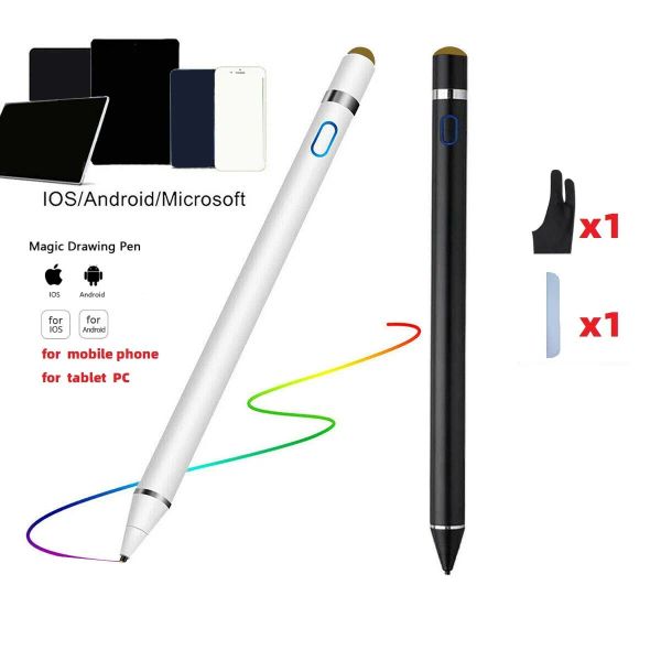 Canetas Capacitive Drawing Stylus Pen Universal Touch Pencil para Apple iPhone iPad Pro Air Google Xiaomi HUAWEI Tablet iOS Android Phone