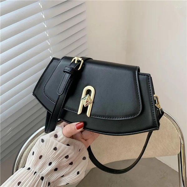 Tasche 2024 Stil Unregelmäßige Designer frauen Kleine PU Leder Klappe Umhängetaschen Verkauf Damen Schulter Handtaschen Luxus