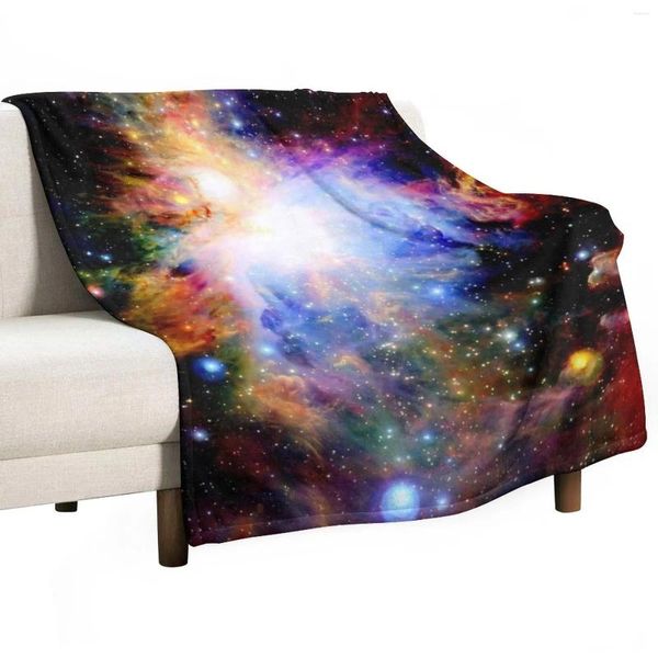 Battaniyeler Galaxy Koyu Renkli Orion Nebula Sofa Tasarımcısı için Battaniye Atma