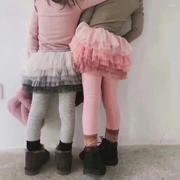 Hosen Baby Kind Hosenrock Mädchen Wolle Culotte Hosen Kind Legging Tutu Schicht Dünne Prinzessin Party Rock 2-6T