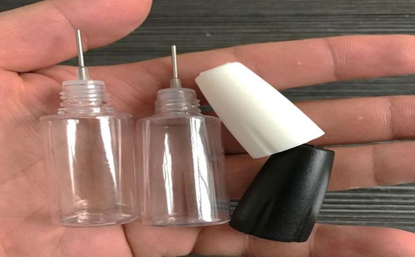 Neue 10 ml Kunststoff-Tropfflaschen mit Metallspitzen, leere Nadelflasche, E-Liquid-PET-Kunststoffbehälter für Dampf-E-Saft9201554