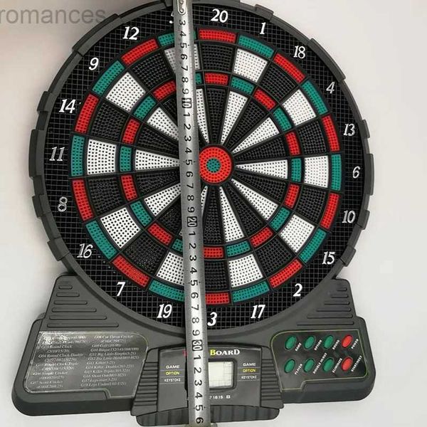 Darts Professtional Elektronische Dartscheibe, Zielscheibe aus weichem Kunststoff, automatische Wertung, elektronische Dartscheibe mit 6 Dartpfeilen + 18 Spitzen, weiche Spitze, 24327