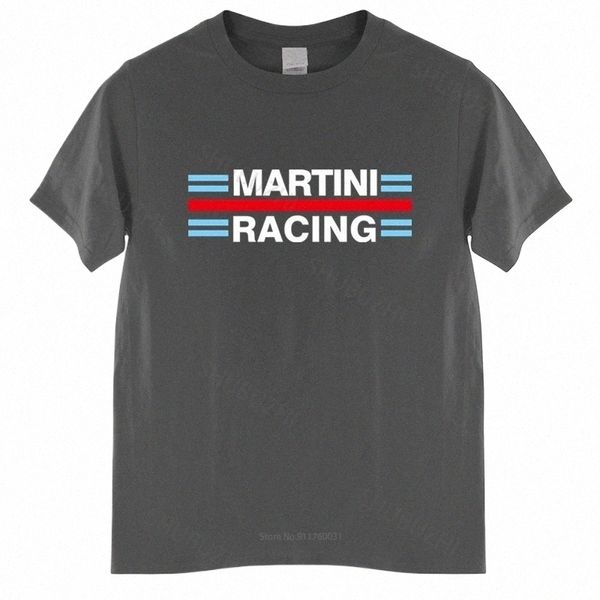 cott Tshirt Uomo Girocollo Top Williams Martini Racing Camicia da uomo nuova a maniche corte Estate Taglia più grande Homme T-shirt nera G64l #