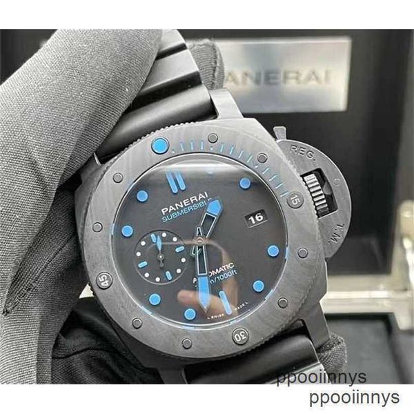 Uhr Swiss Made Panerai Sportuhren PANERAISS Submersible Watch New Limited 2000 Diving Automatic Mens Watch Pam01616 Ink Black Waterproof Full Stainless Steel