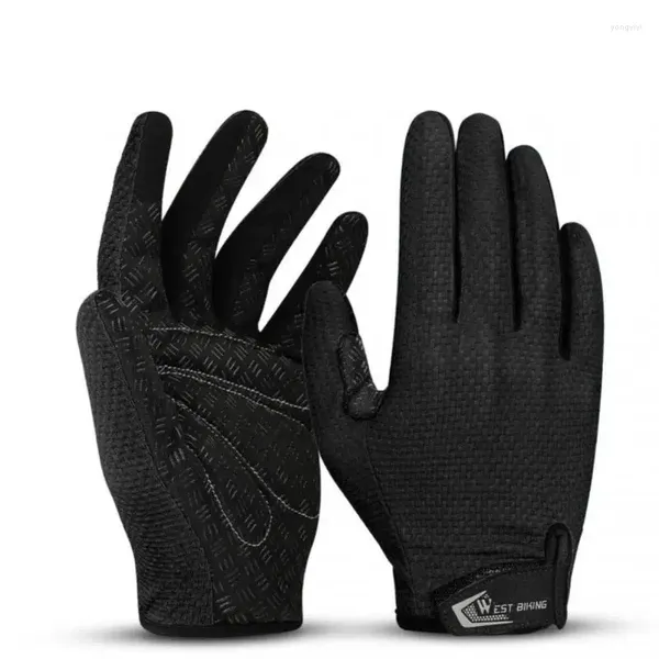 Fahrradhandschuhe WEST BIKING Touchscreen Vollfinger Herren Damen Atmungsaktiv Anti-Rutsch Anti-Sport Fahrradhandschuh