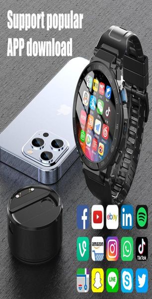 Mais novo 4g relógio inteligente telefone 1080mah 6gb128gb grande memória câmeras hd smartwatch suporte cartão sim gps esportes rastreador de freqüência cardíaca8532920