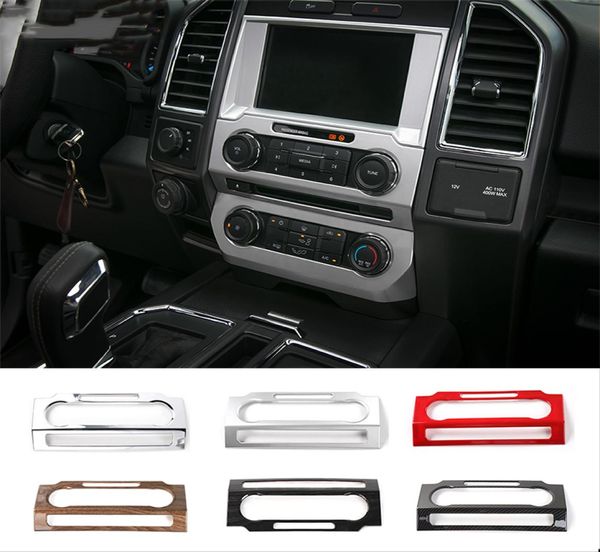 Pannello di regolazione del volume di controllo centrale Coperture decorative in ABS per Ford F150 Accessori interni per auto styling5343000