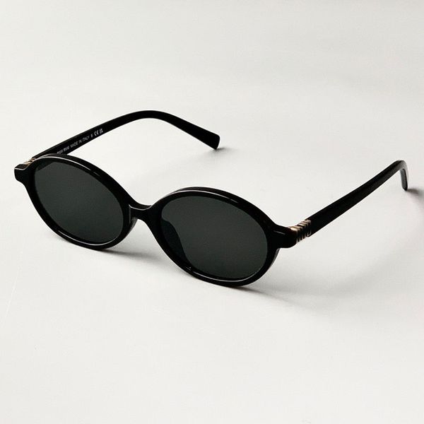 Mode Miu Sonnenbrille Designer ovaler Rahmen Luxus-Sonnenbrille Damen Anti-Strahlung Persönlichkeit Herren Retro-Brille Platte hochwertig hochwertig Top-Qualität SMU04Z 06