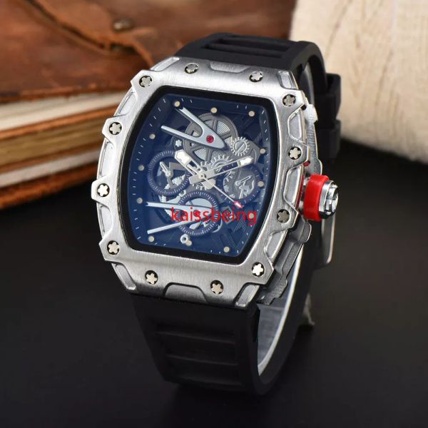 2024 moda marca de luxo relógio masculino lazer mulher relógios calendário aço silicone 6 pinos quartzo relógio pulso vendas fábrica