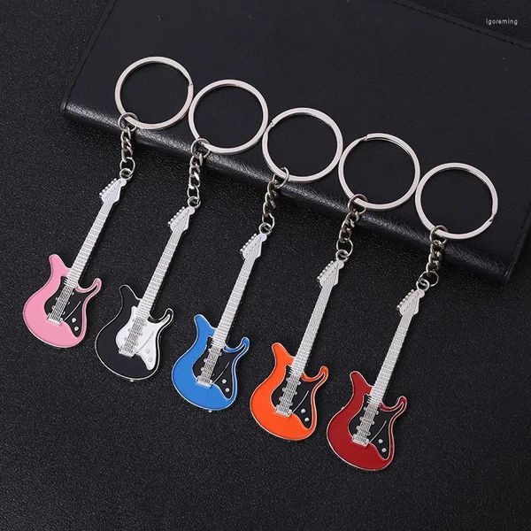 Braccialetti con ciondoli 2 pz/lotto 6 Colori Moda Chitarra Classica Portachiavi Strumenti Musicali Portachiavi Ciondolo Accessori Portachiavi All'ingrosso