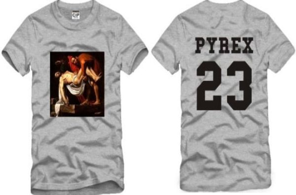 Chinesische Größe SXXXL Baumwoll-T-Shirt Pyrex23 T-Shirt Pyrex Vision Cylincler Kanyegd 23 Hiphop Kurzarm-T-Shirt 100 Cotto3452922