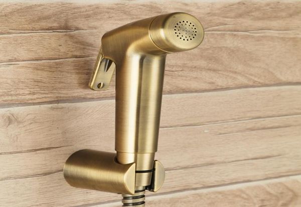 Bronzo antico Toliet Hand Held Portable Bidet Spruzzatore Spruzzatore per pannolini in plastica ABS Shattaf Set completo Bagno doccia spray Set6462956