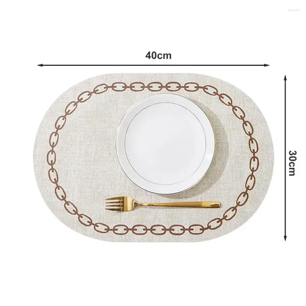 Tapetes de mesa Chic Mat Fácil Limpeza Placemat Impresso Antiderrapante Copo de Jantar Protetor