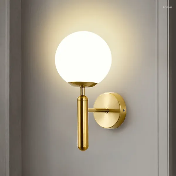 Lâmpada de parede moderna luz interior adequada para quarto cabeceira sala estar decoração casa luminária