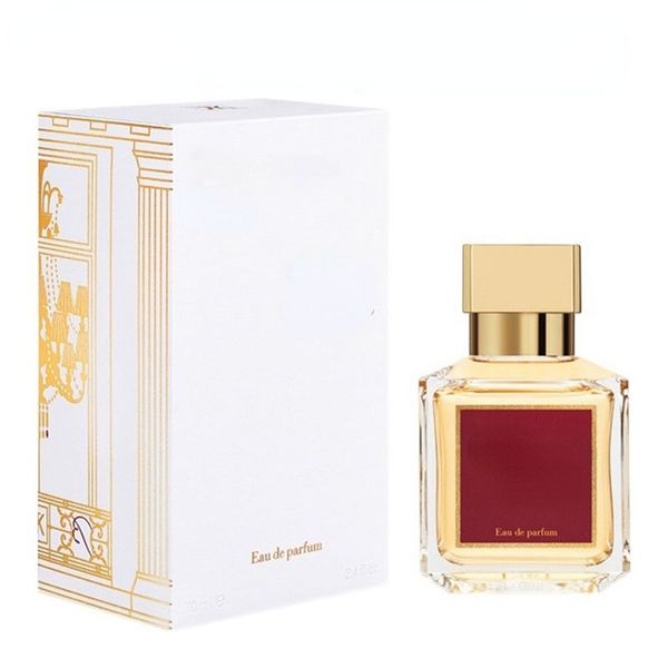 Designer de moda unissex perfume vermelho mfk 540 tom de flor oriental unisex perfume edp 70ml transporte rápido