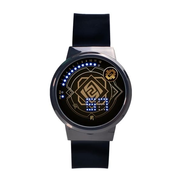 Braccialetti Gioco Genshin Impact Hutao Zhongli Xiao Orologio Orologi a prova di acqua Design touch screen Orologio da polso Moda Cosplay Regalo di Natale