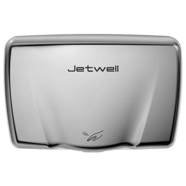 JETWELL Compact, подходит для ванной комнаты, коммерческая, сверхмощная, высокоскоростная, переменного тока, 110–130 В, нержавеющая сталь, барабан с теплым воздухом, сушилка для рук