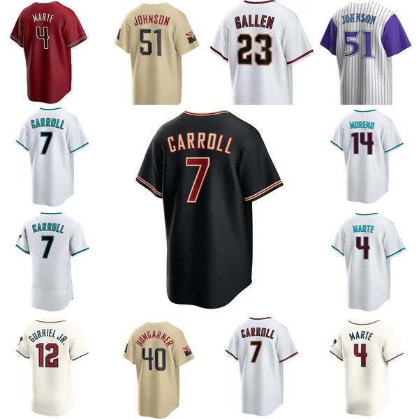 2024 Corbin Carroll Jersey Alek Thomas Randy Johnson Birra Madison Bumgarner Ketel Marte Gurriel Jr. Ahmed Evan Pham Eduardo Rodriguez Maglie da baseball