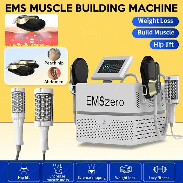 EMS Body Sculpt Machine EMSZERO NEO RF Fat Burning Shaping Beauty Equipment 14 Tesla 5000W HI-EMT Nova elektromagnetische Muskelstimulatormaschine mit 4 Griffen