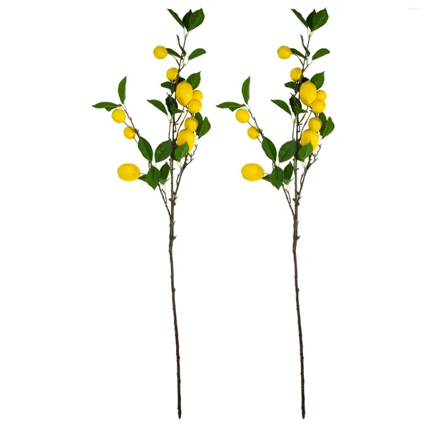 Dekorative Blumen 2 Stücke Zweig Simulation Obst Vase Innenornament für Zuhause