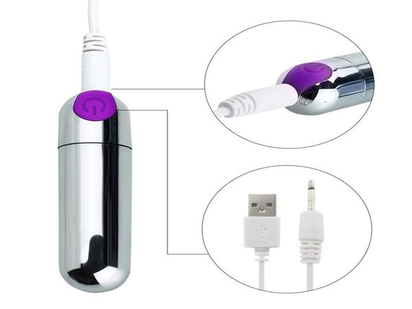 10-Gang-Vibrations-Mini-Kugel, wiederaufladbare USB-AV-Vibratoren, wasserdichter Vibrator, G-Punkt-Massagegerät, Sex-Produkt für Erwachsene, Spielzeug von DHL8302256