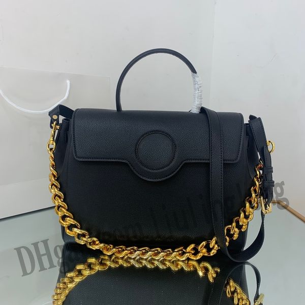 10A qualidade tote designer de luxo correntes de ouro saco crossbody mulheres na alça bolsa em couro genuíno com alça de bezerro ajustável preto roxo sacos de ombro