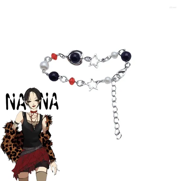 Charm Armbänder Anime Oosaki Nana Cosplay Armband Frauen Y2K Süße Perlen Stern Anhänger Hand Kette Schmuck Zubehör Geschenke Requisiten