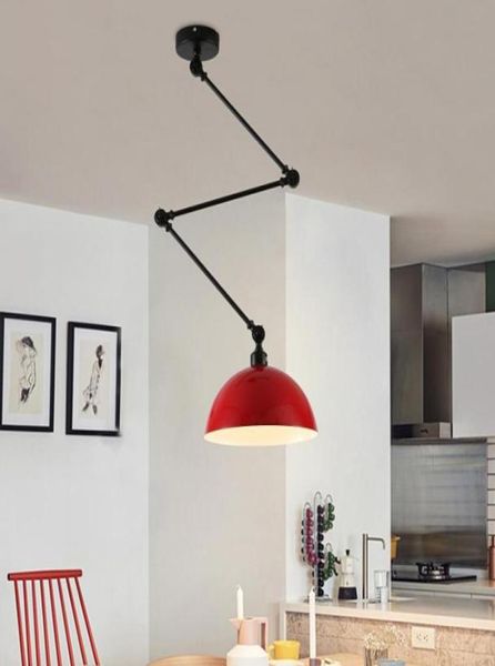 Lampada a sospensione a braccio lungo regolabile dal design nordico, applique in alluminio, lampada a sospensione a soffitto a LED per soggiorno, camera da letto, sala da pranzo60947103800